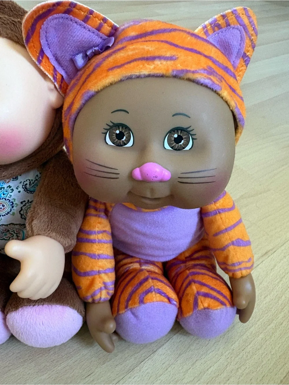 Cabbage Patch Kids Zoo Animal Plush Dolls Lot of 3 Lion Tiger Monkey